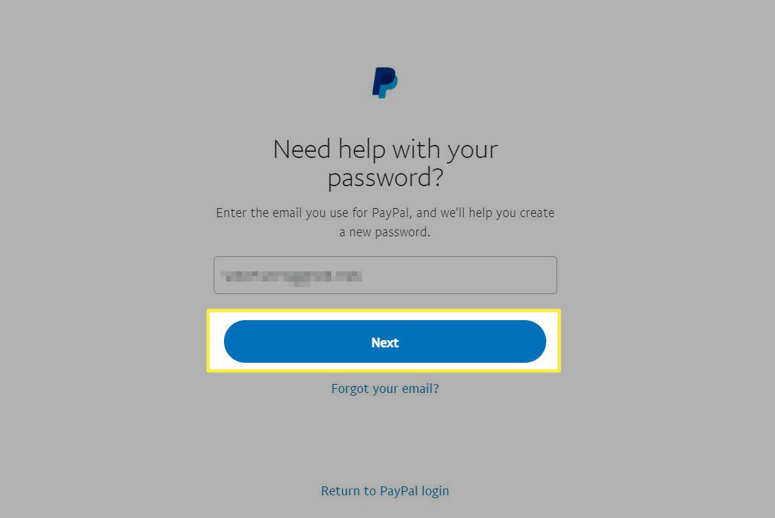 PayPal Password