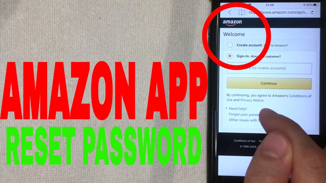 Amazon password