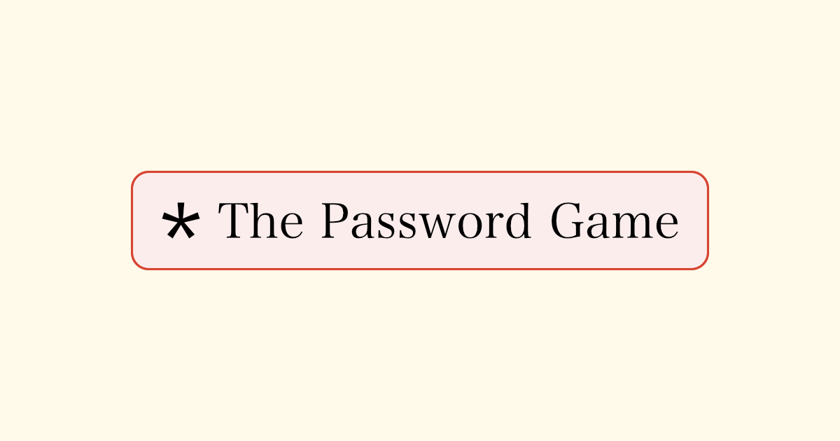 password game