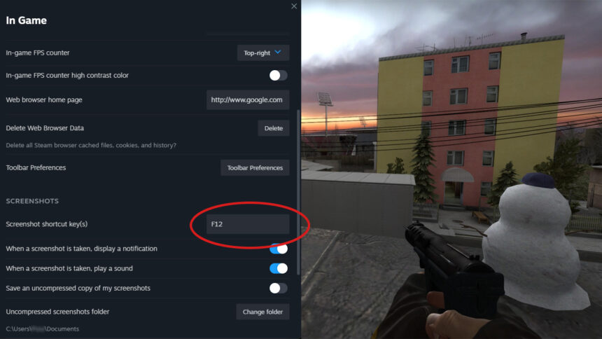 steam screenshot folder