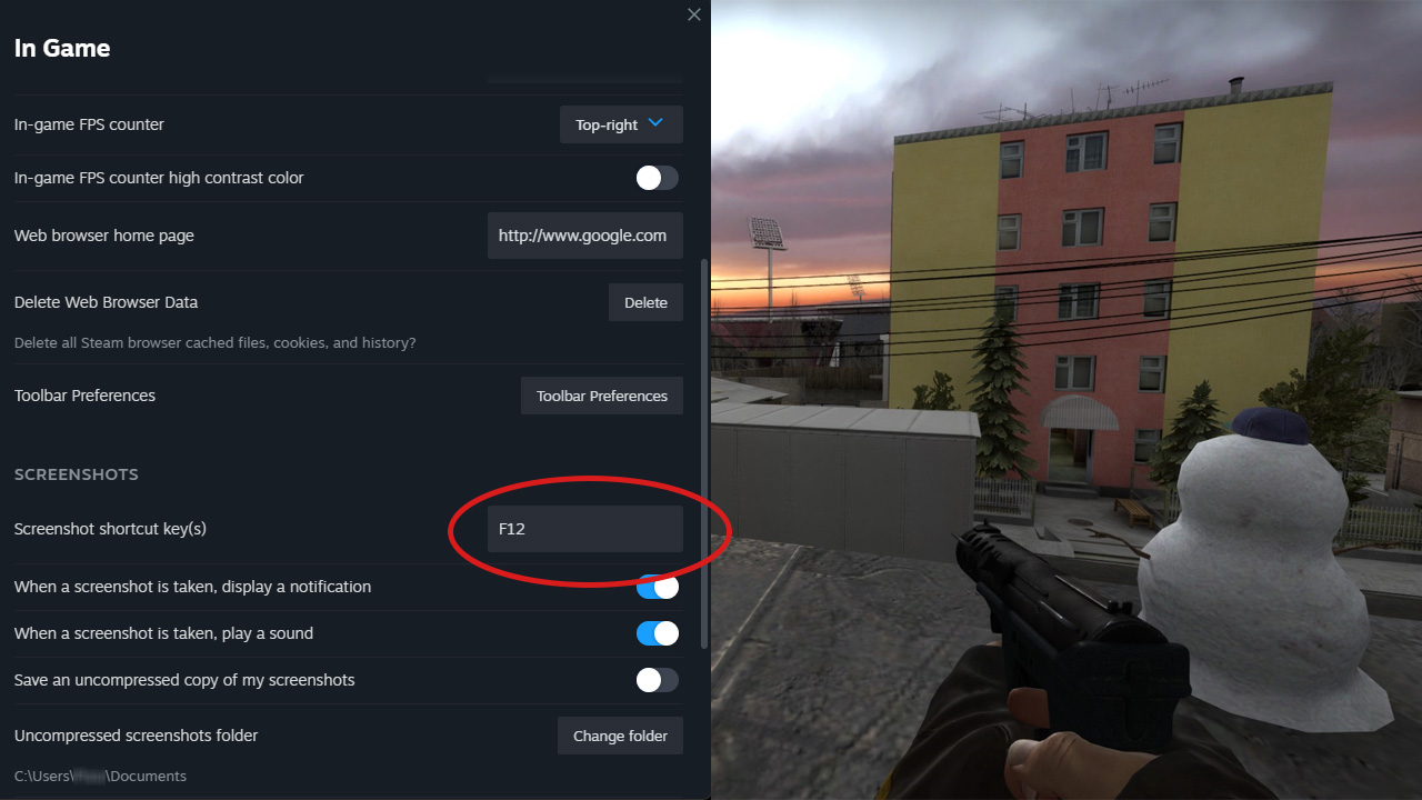 steam screenshot folder