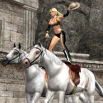 lara with horse